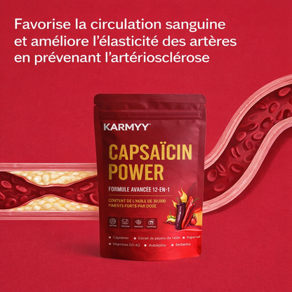 Supporte la Fonction Vasculaire avec Karmyy Capsaicin Softgel