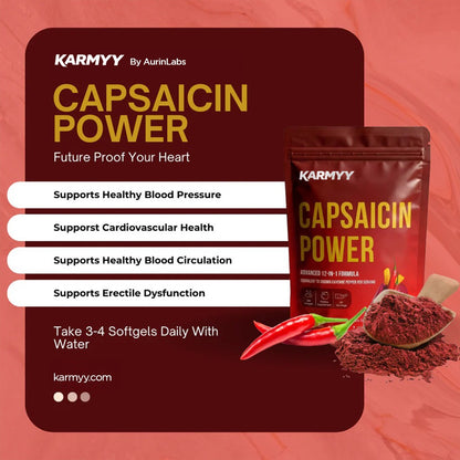 Support Vascular Function wirh Karmyy Capsaicin Softgel